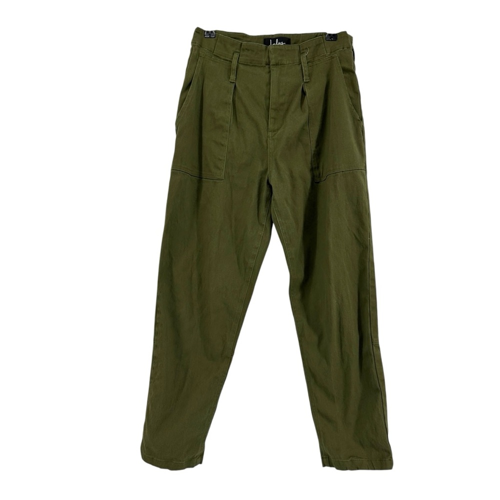 Lulus Leo Olive Green Cropped Pants - Picture 2 of 9